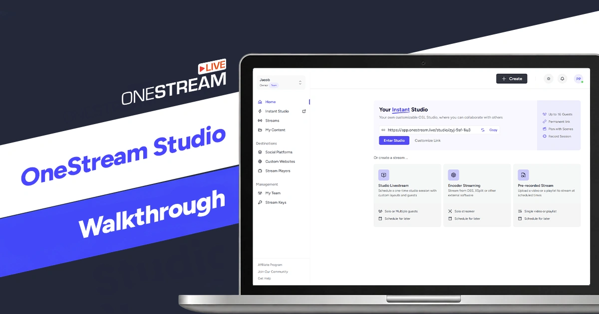 OneStream Live Studio Walkthrough