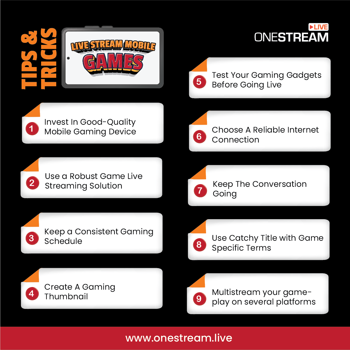 Tips & Tricks For live stream Mobile Games