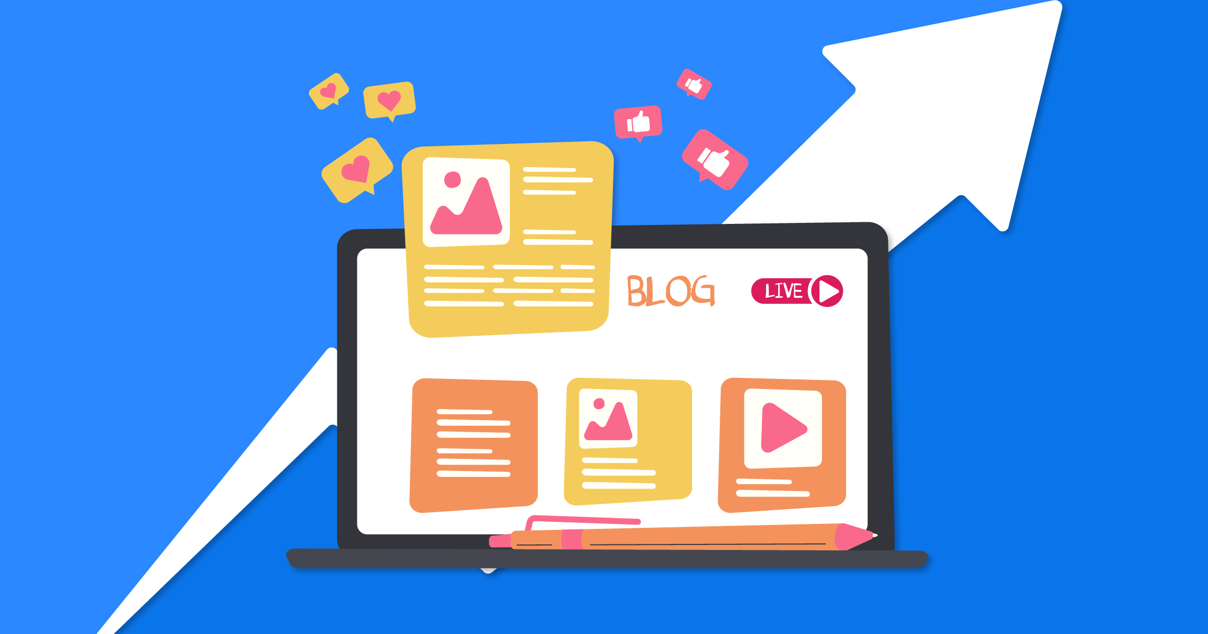 Boost blog sites with live streaming