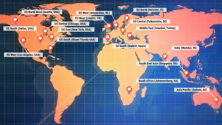 OneStream Live's Global RTMP streaming Server Network