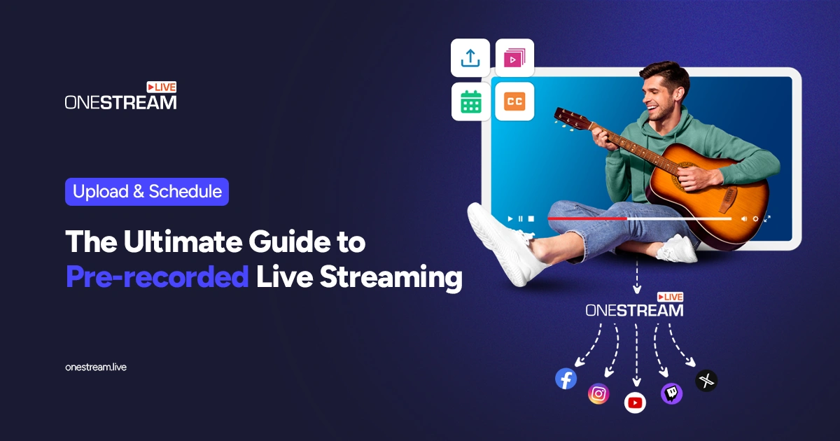 Pre-recorded streaming guide