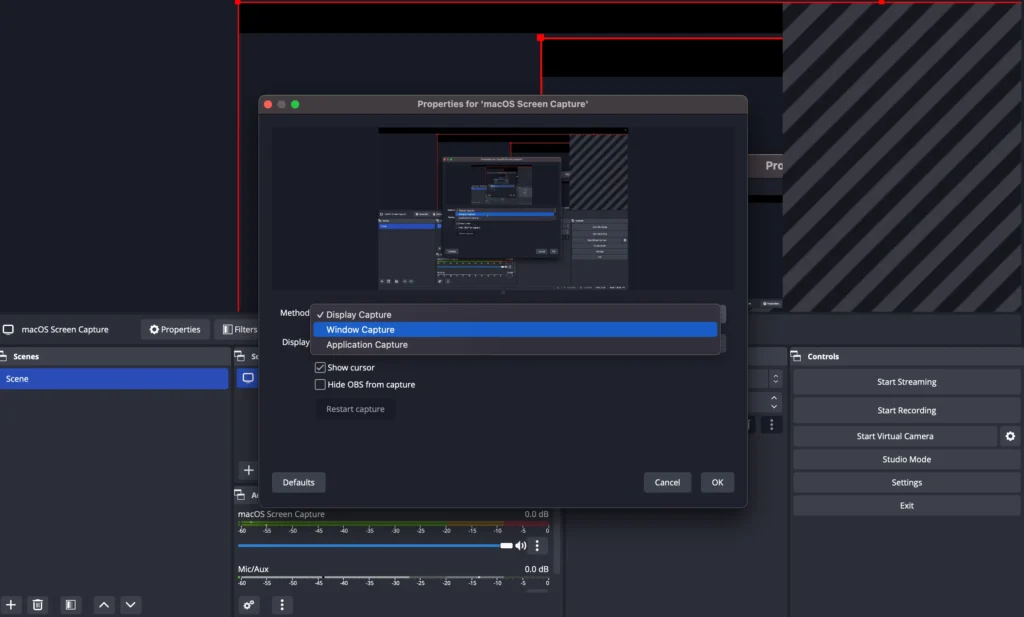 OBS Setting to Stream on PS4