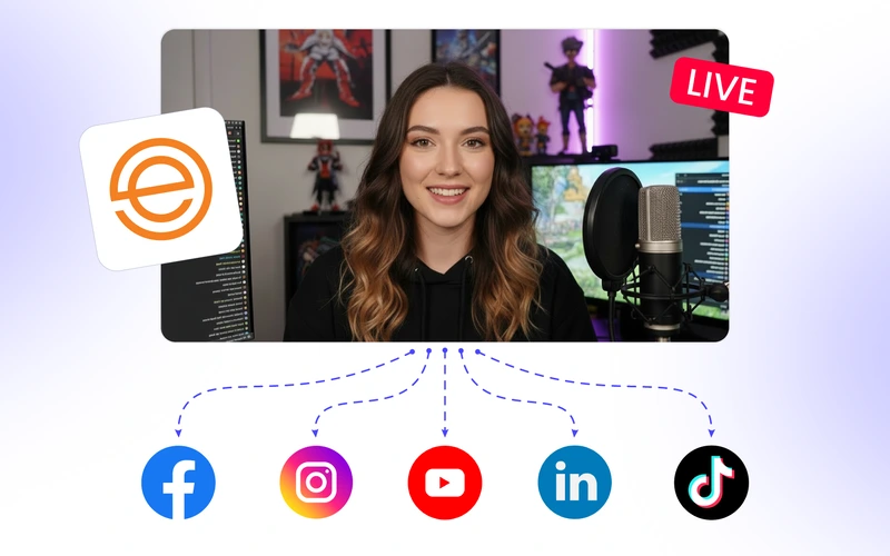 Ecamm Live RTMP encoder icon for Mac live streaming with OneStream Live