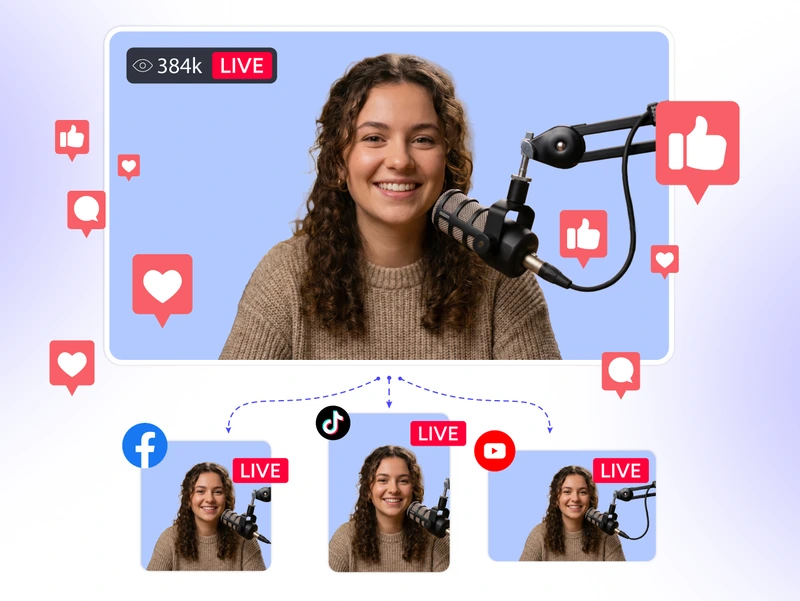 Audience engagement features in the OneStream Live Brave browser extension for interactive live streams