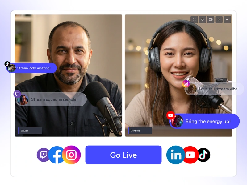 Quick and easy live streaming workflow in the OneStream Live Firefox browser extension