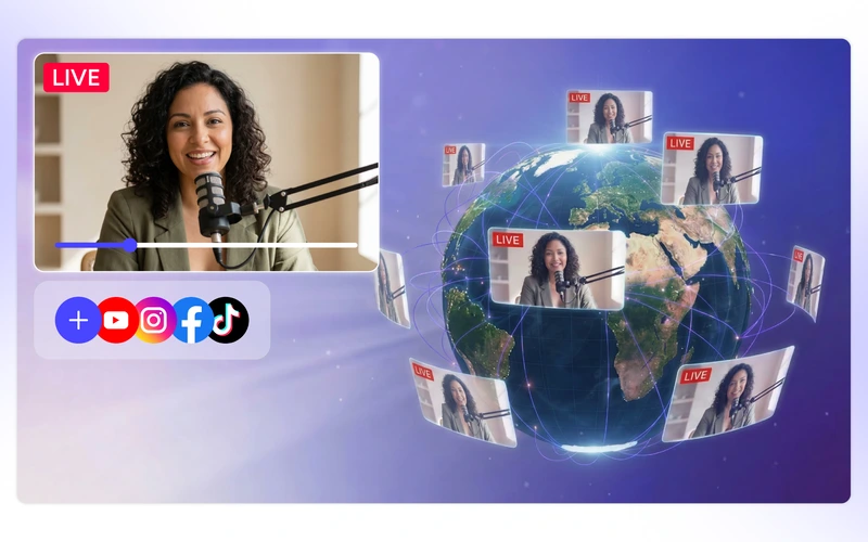 Reach global viewers with 24-hour live streaming on YouTube and nonstop audience access
