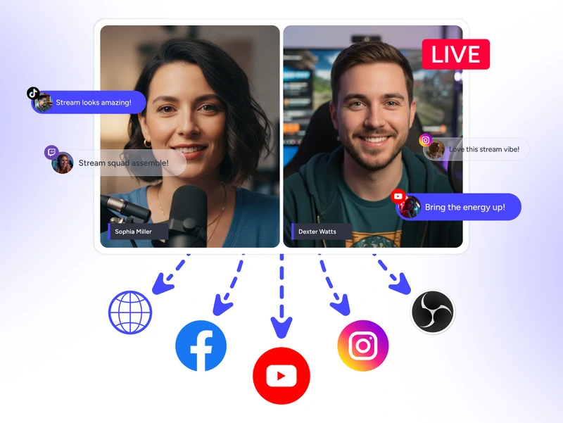 OneStream Live Studio in Google Chrome browser extension for streaming everywhere at once
