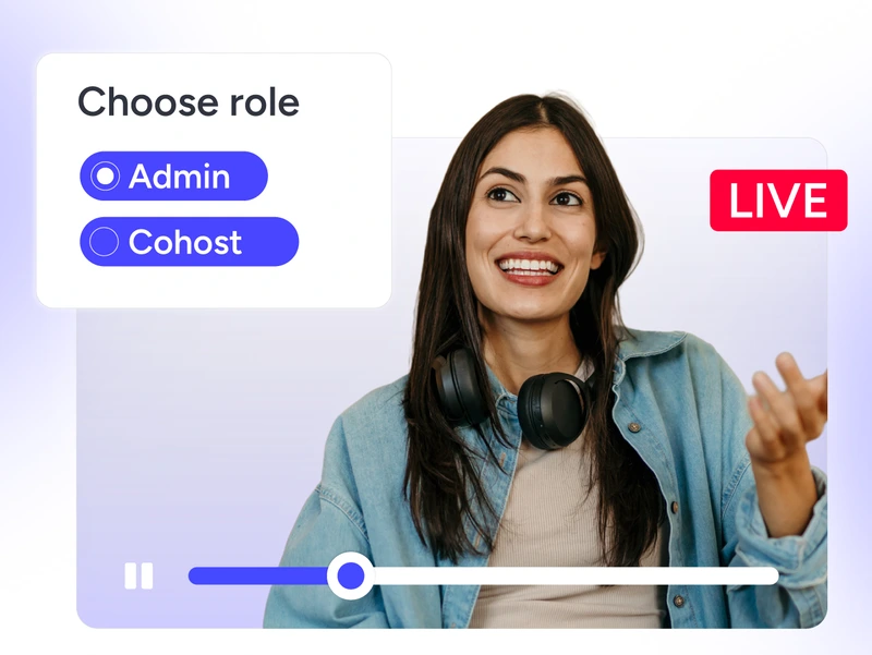Team collaboration workspace for agency live streaming with shared access and client workflow management