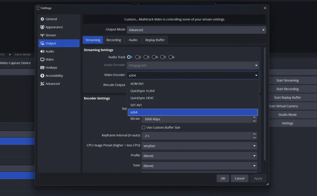 OBS Output Settings. How to use OBS Studio