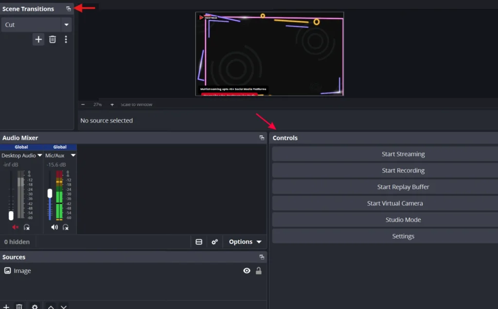 Scene Transitions and Controls