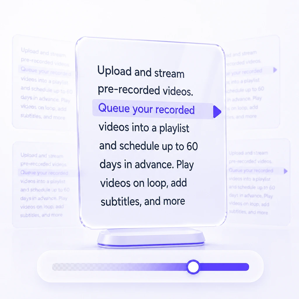 Distraction free on screen teleprompter that clears the clutter while you present