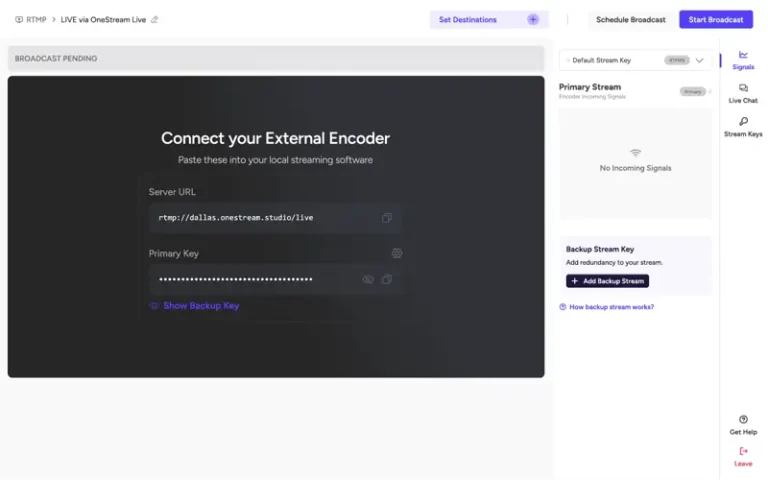 RTMP streaming solution - stream live with OBS, Zoom, and external encoders