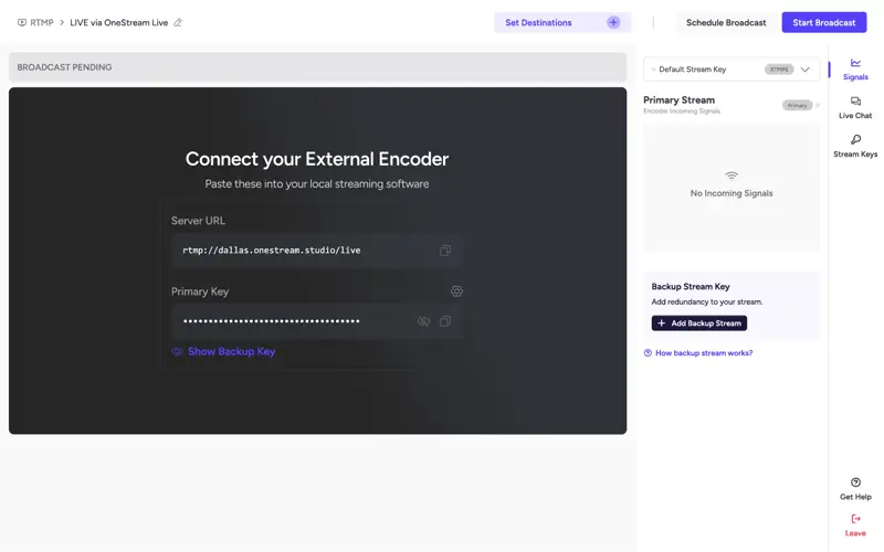 RTMP streaming solution - stream live with OBS, Zoom, and external encoders