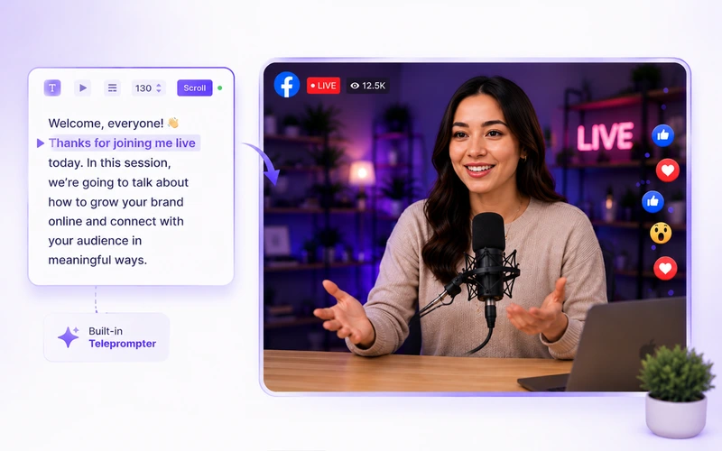 Never Fumble on Camera - Facebook live streaming