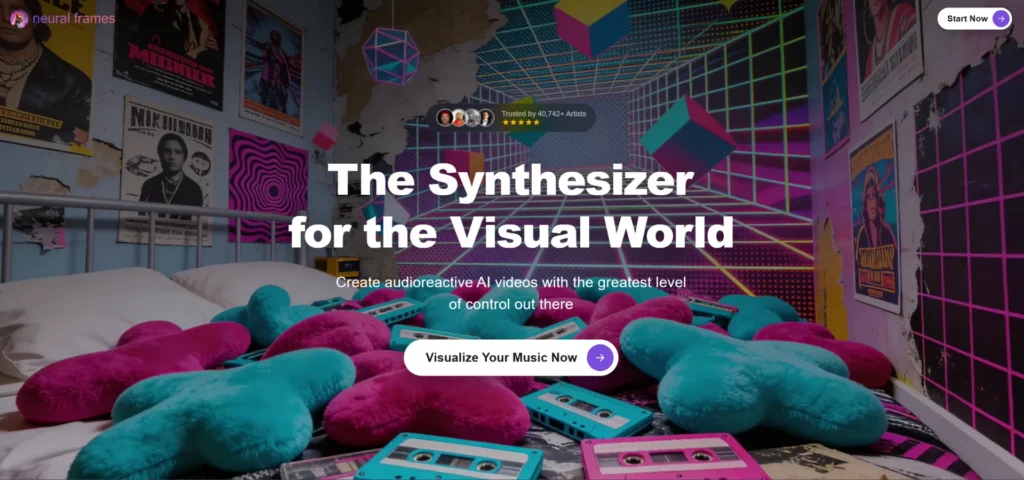 NeuralFrames best AI Music Video Software