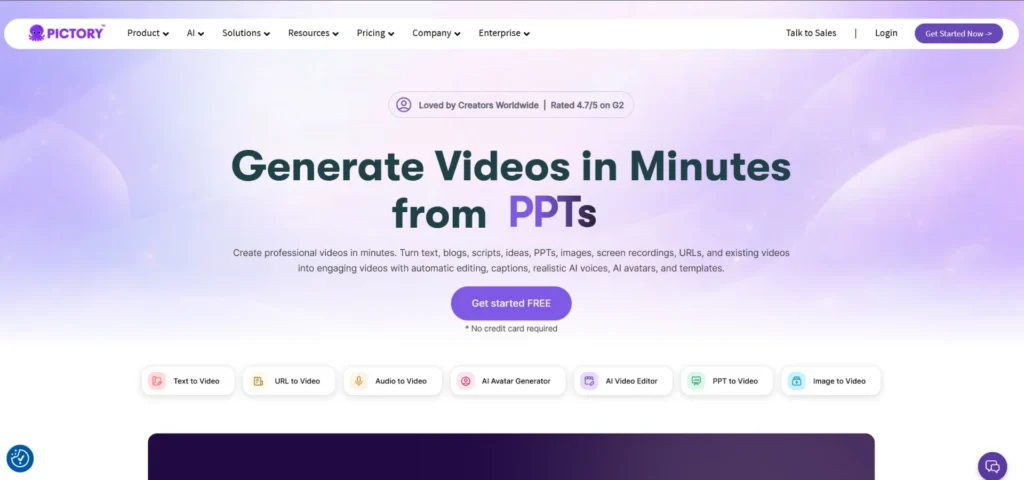 Pictory.ai best AI video tool
