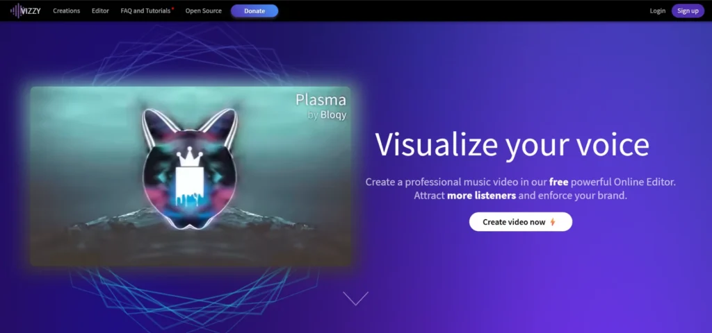 Vizzy.io AI Music Video Software
