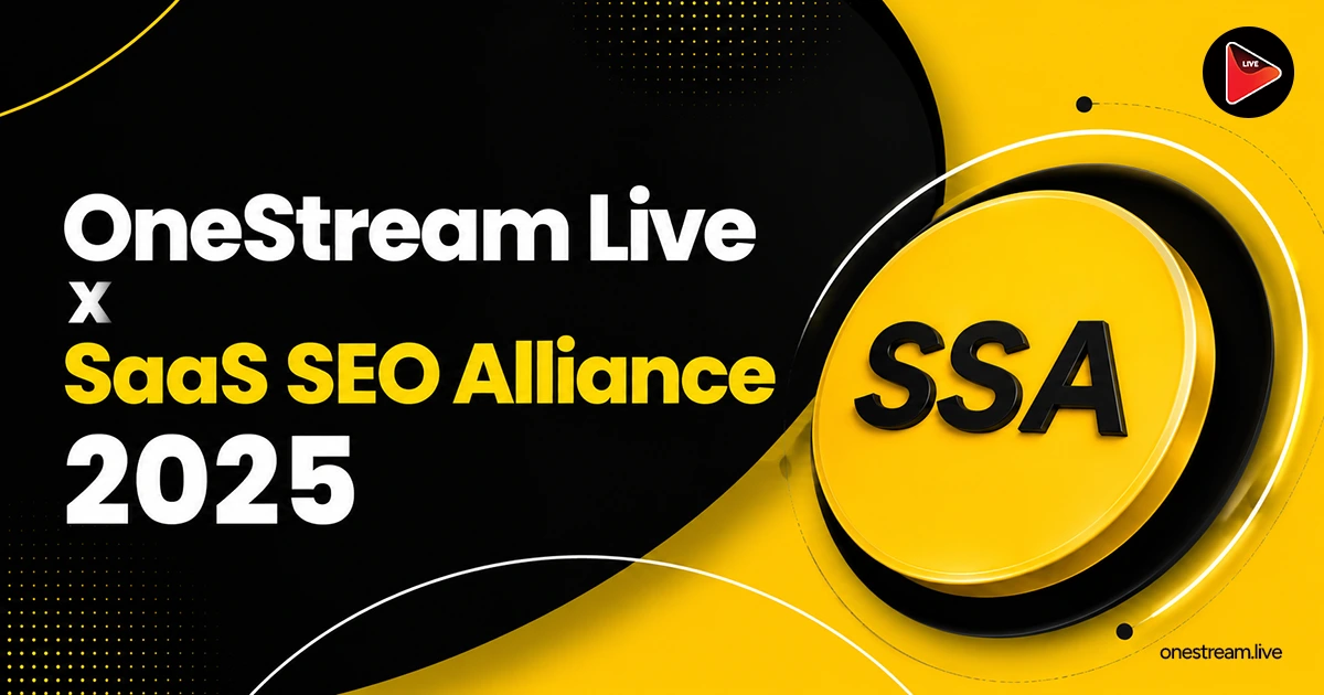 OneStream Live sponsored SaaS SEO Alliance 2025 in 2025, India, an event built for founders, marketers, and SEO professionals