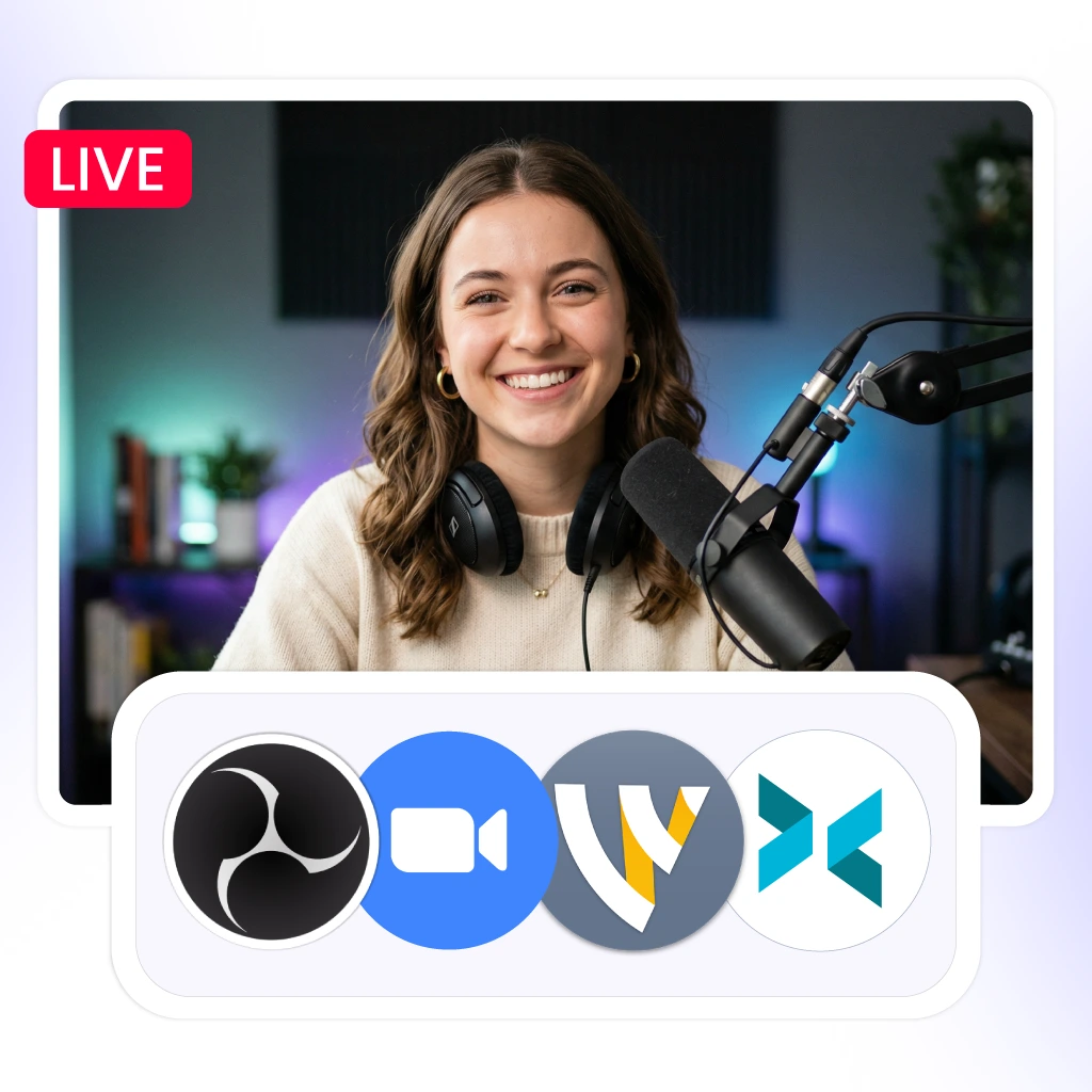Custom Destination Streaming with OBS, vMix, Wirecast, and other external encoders