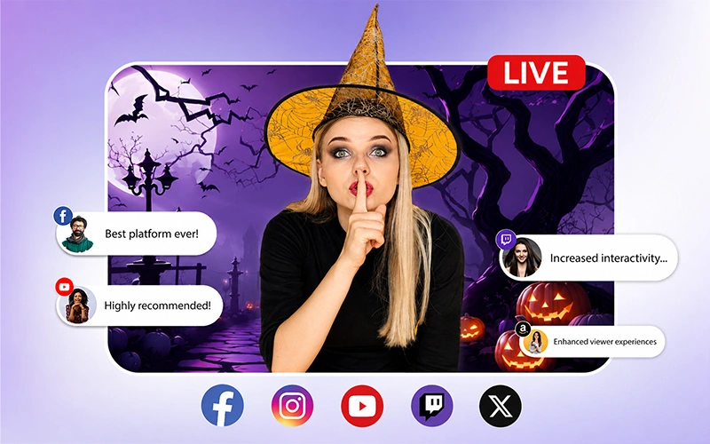 Multistream your Spooky Scares Halloween live events with OneStream Live