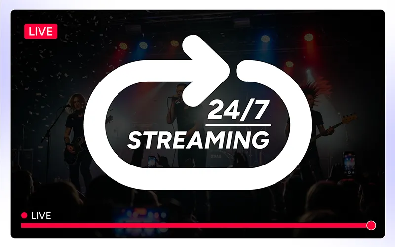 Holiday Sale on 24/7 live streaming feature for streamers