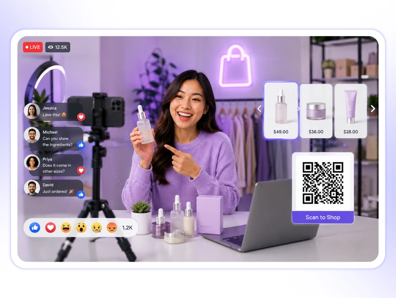Live streaming studio guest management interface - invite guests for live broadcast