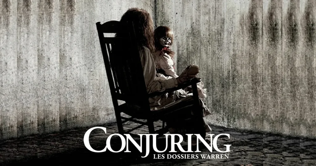 The Conjuring movie poster featured in the Halloween