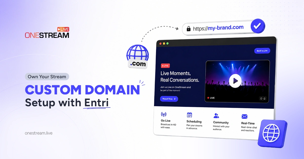 Custom Domain Setup for Live Streams Using Entri